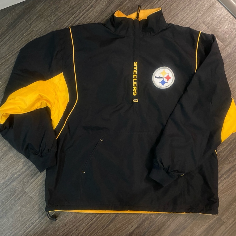 NFL Pittsburg Steelers 1/4 Zip Reversible Jacket